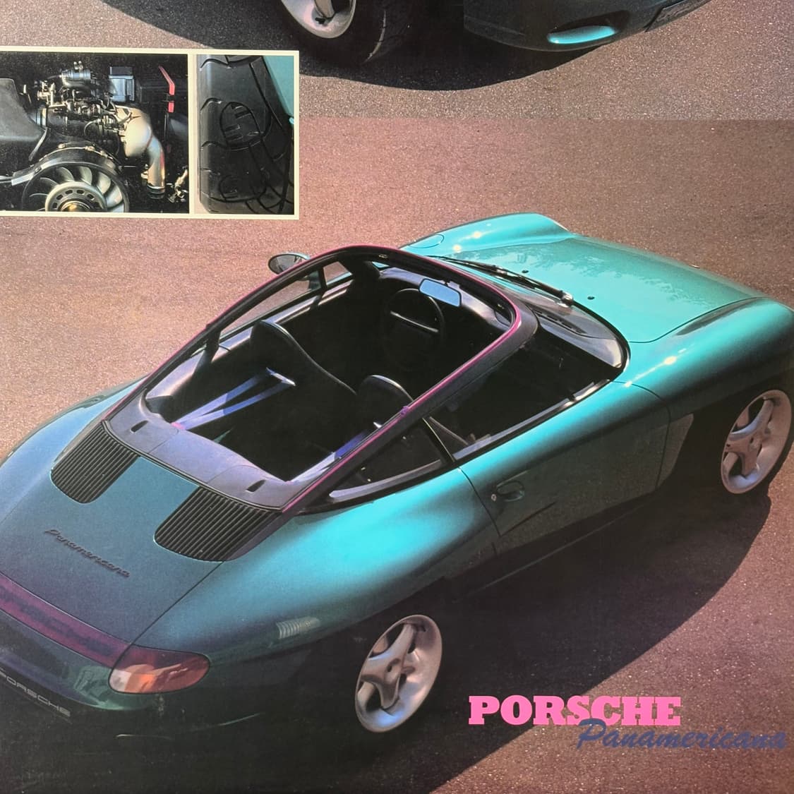 포르쉐 파나메리카나 빈티지 포스터 (액자포함) 상품이미지3