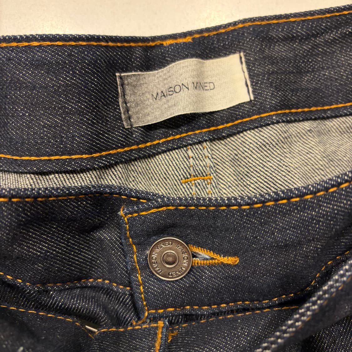 [50] 메종미네드 벨트 데님 와이드 팬츠 D420 상품이미지5