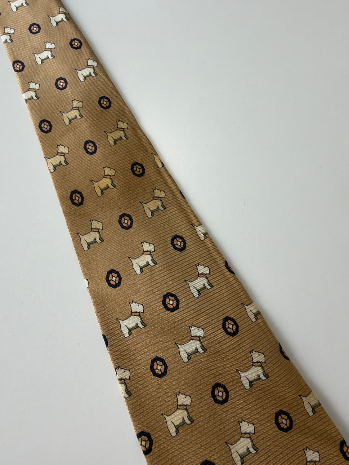제이프레스(J press) 강아지패턴 실크 넥타이 8.5cm 상품이미지8