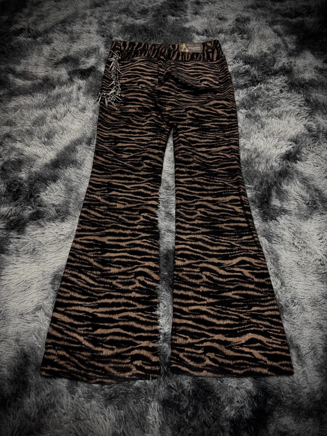 브라운&블랙 호피 송치 부츠컷 팬츠 상품이미지1