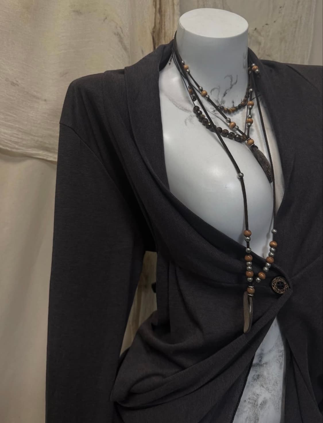 Layered Detail Cardigan 상품이미지3