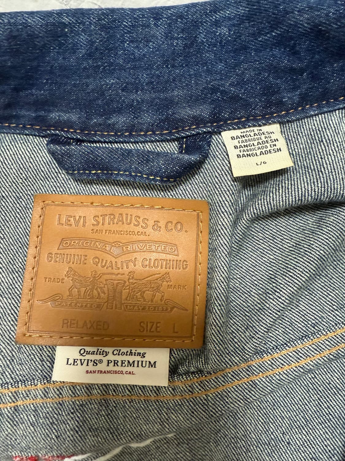 리바이스 커스텀 데님자켓 판매합니다 상품이미지4