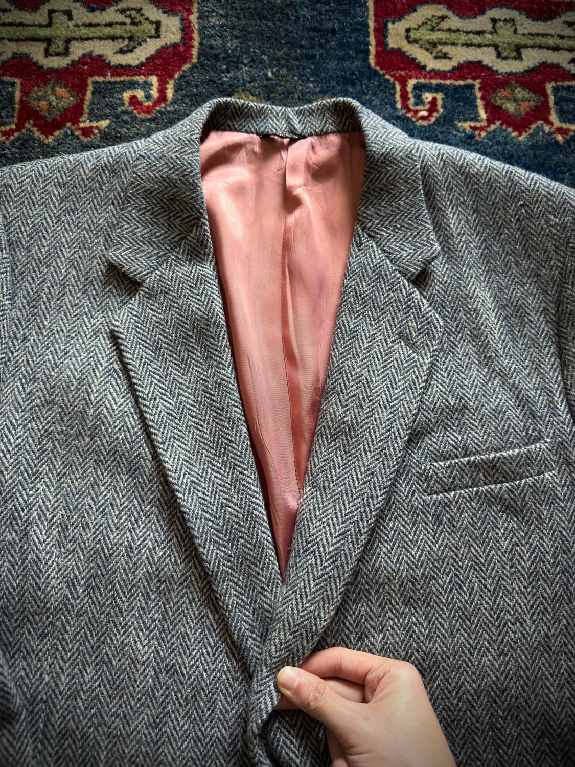 해리스트위드 블레이크 헤링본 울 블레이저 상품이미지4