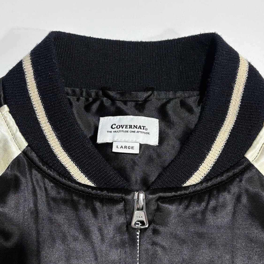 커버낫 자수 블랙 스카잔 자켓 상품이미지3