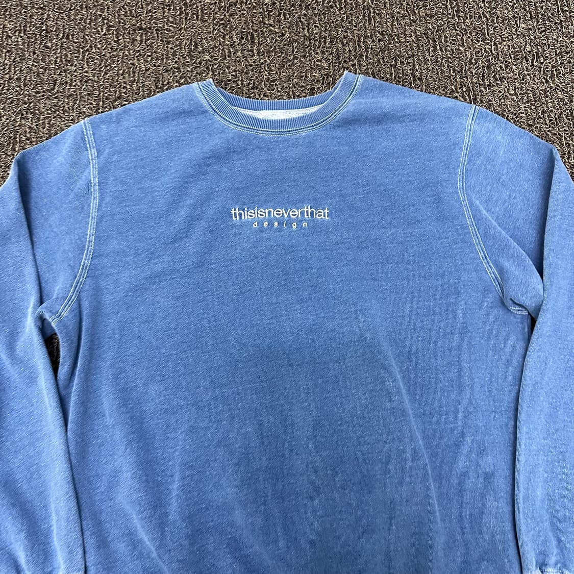 디스이즈네버댓 청 워싱 맨투맨 M 상품이미지2