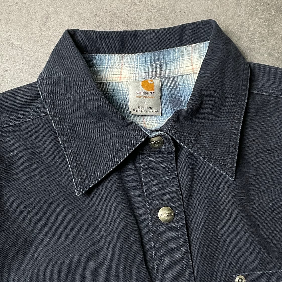 CARHARTT 칼하트 빈티지 네이비 스냅버튼 셔츠 워크자켓 A00861 상품이미지2