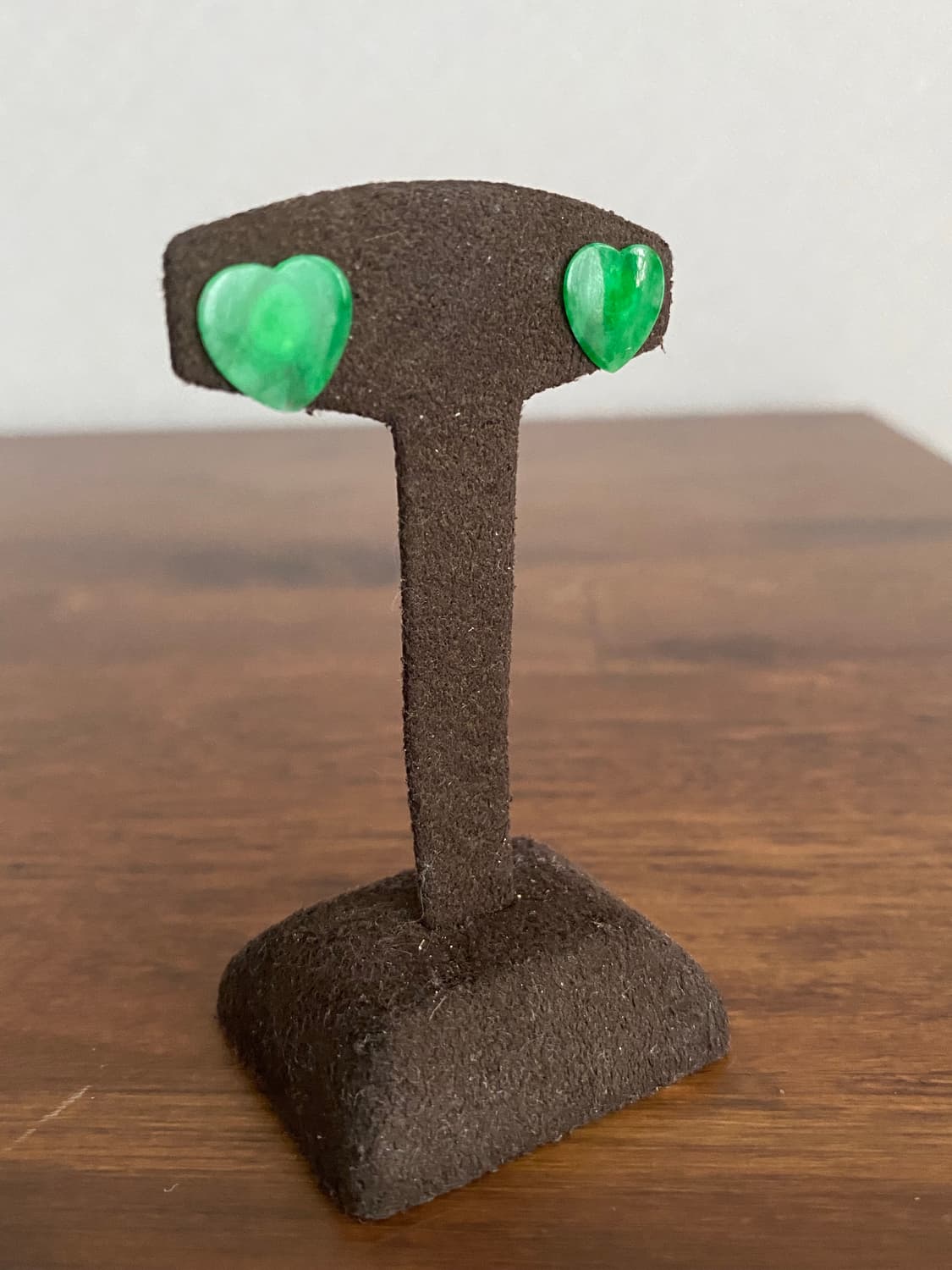 하트 모티브 천연 비취 귀걸이(925,새제품) 상품이미지7