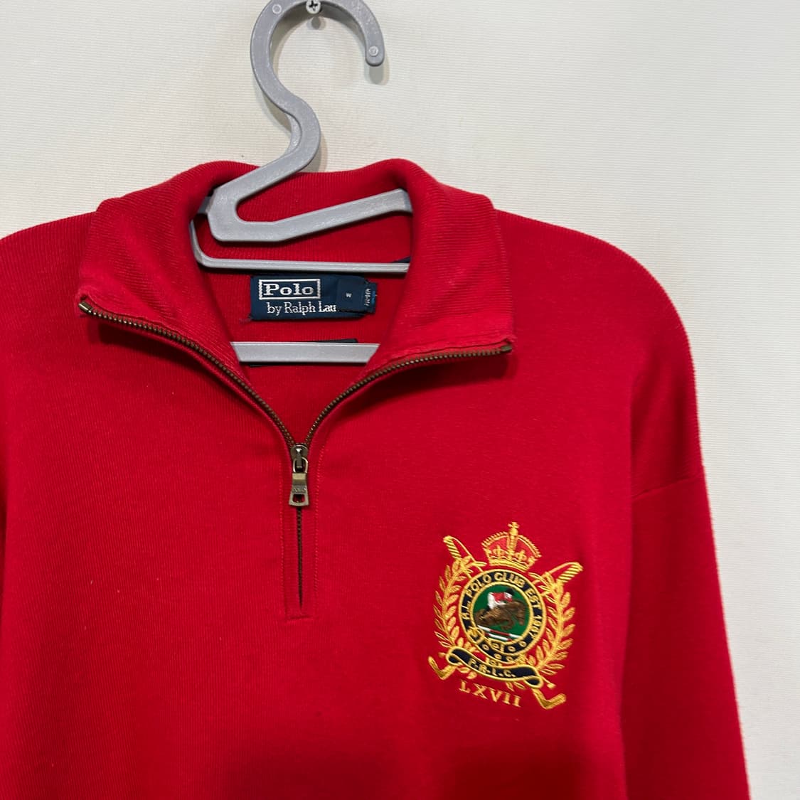 폴로 랄프로렌 레드 하프 집업 니트 XL  상품이미지2