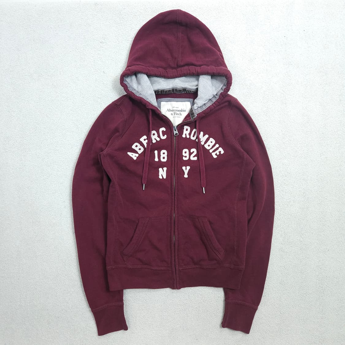 아베크롬비 아치 로고 후드 집업 S 딱붙핏 상품이미지1