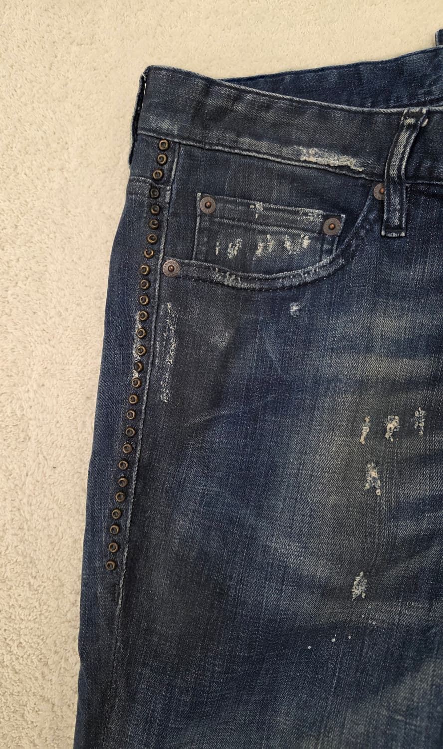 [정품] 디스퀘어드2 멀티디스덧뎀 스트레치 슬림진.  싸이즈 34~35 상품이미지7