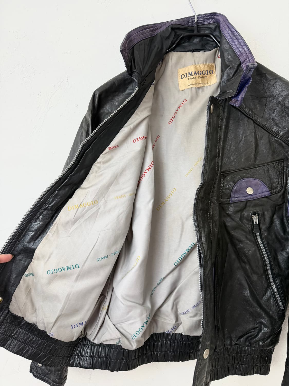 90s DIMAGGIO 레더 봄버 상품이미지5