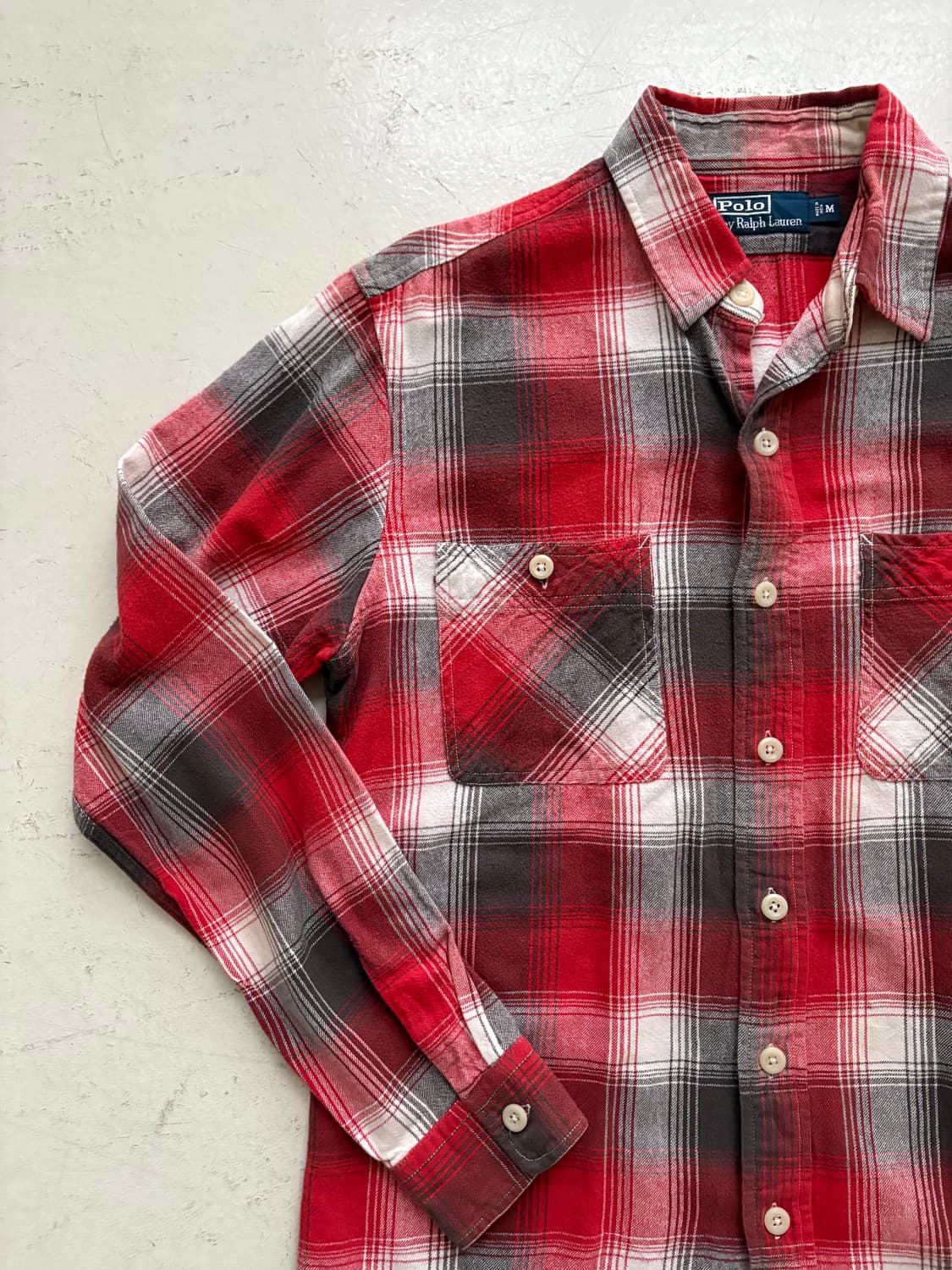 90s  Polo Ralph Lauren Flannel Check 상품이미지5