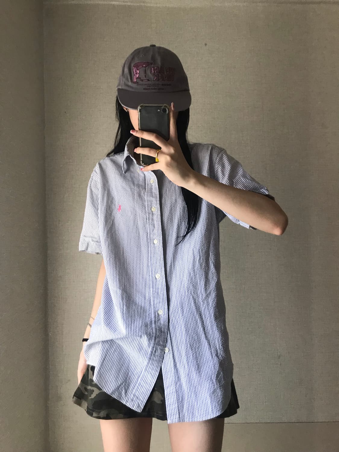 폴로 스트라이프 반팔셔츠 상품이미지1