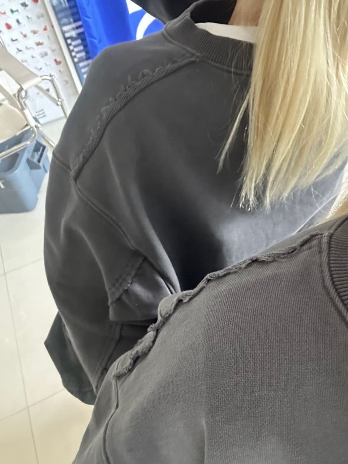 ROUND SLEEVE CREWNECK 라운드 소매 크루넥 상품이미지3