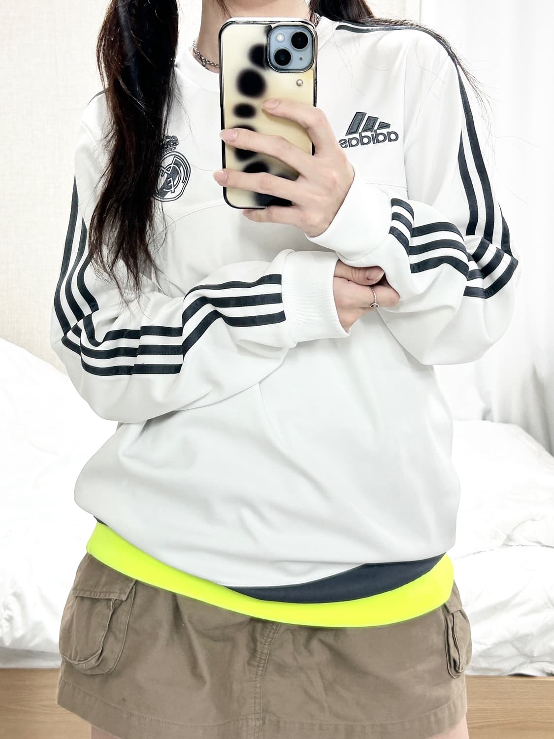 아디다스 레알마드리드 화이트 롱슬리브 상품이미지3