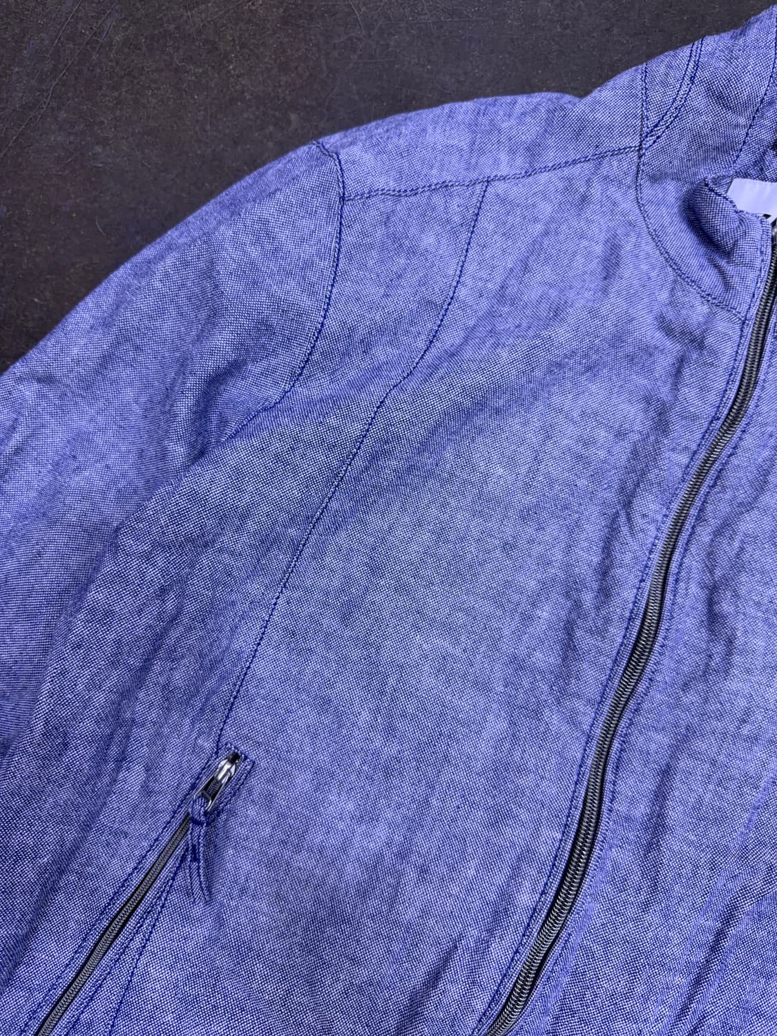 자라 린넨 블루종 점퍼 자켓 L 상품이미지4