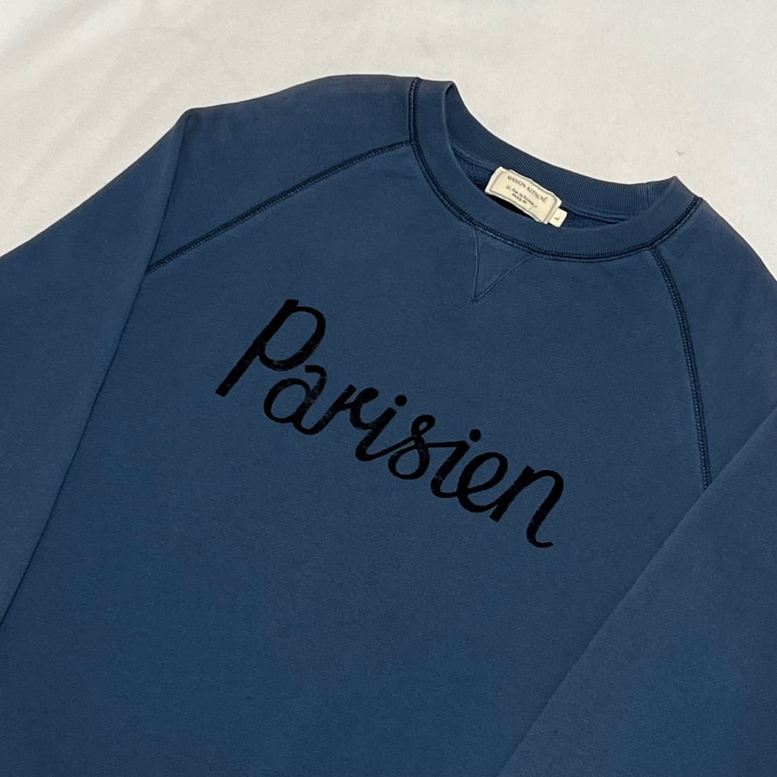 L 메종키츠네 파리지앵 블루 맨투맨  상품이미지1