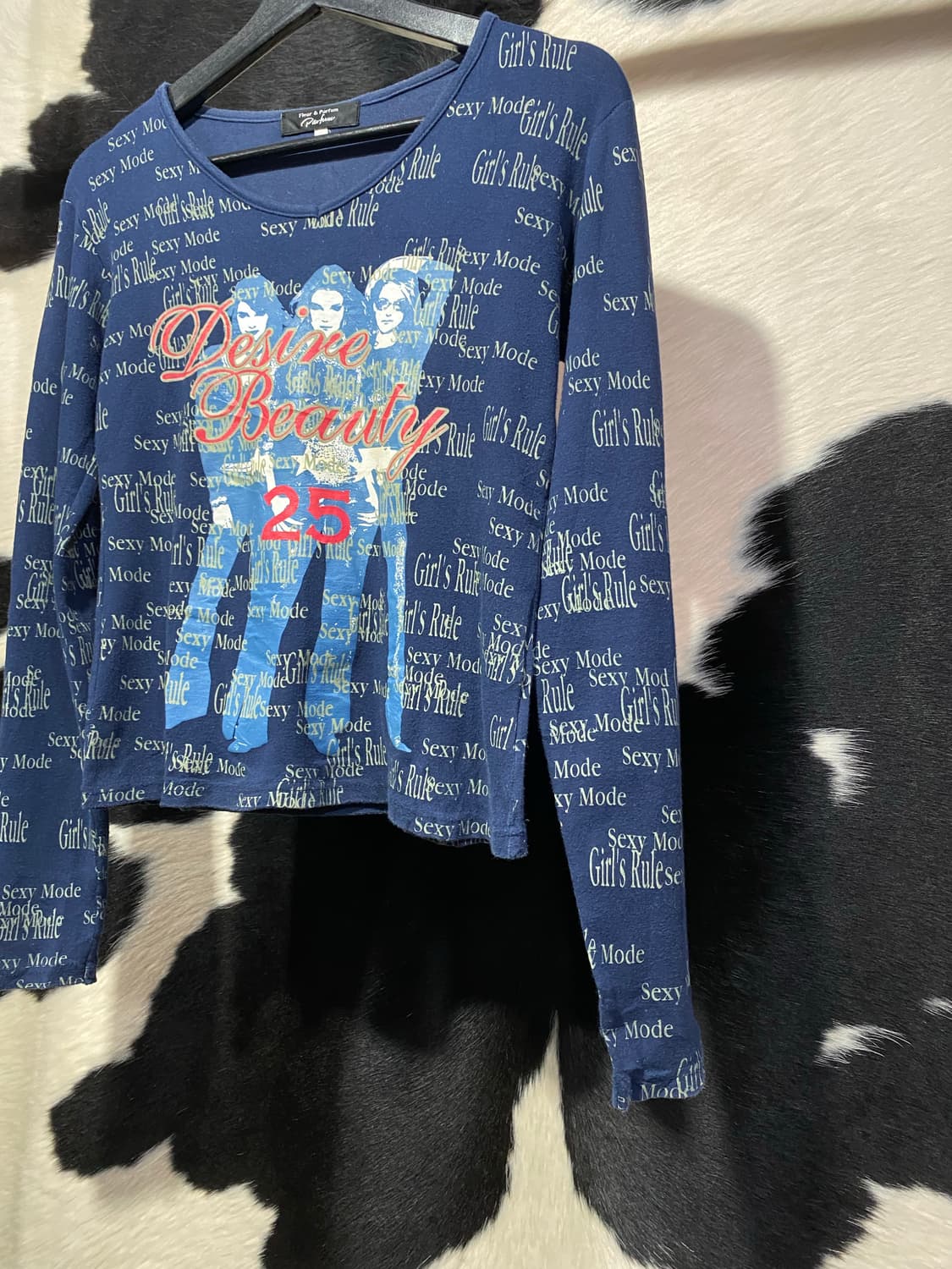 Japanese vtg y2k 프린팅 슬림핏 롱슬리브 상품이미지4