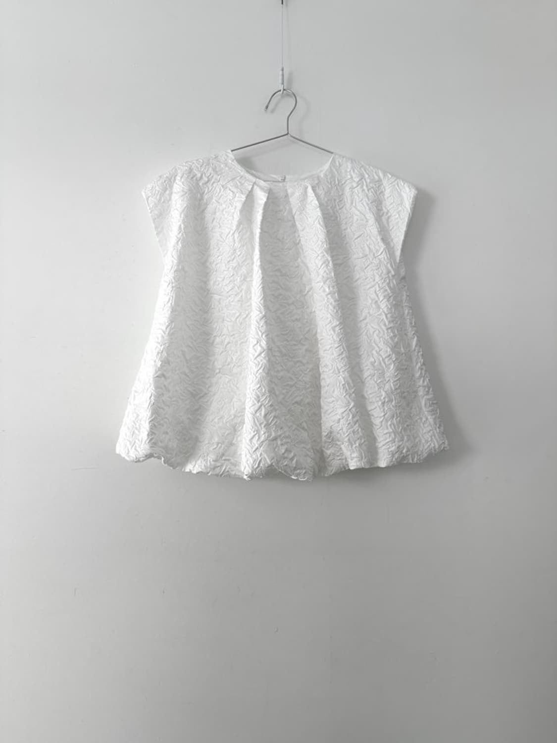 Jacquard pumpkin sleeveless blouse 상품이미지3