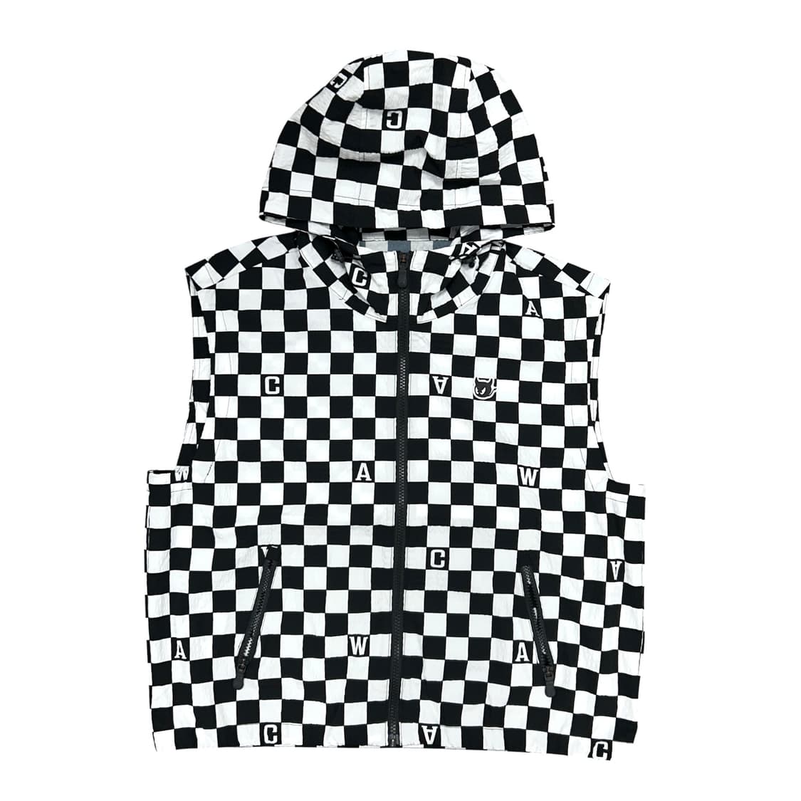 왁 WAAC 우먼스 체커보드 조끼 베스트(4) 상품이미지1