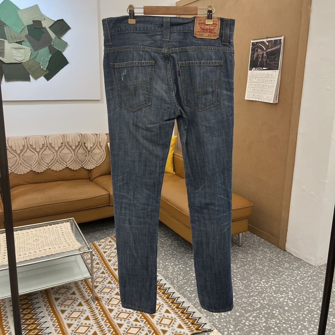 리바이스 549 빈티지 모던캐주얼 로우루즈 데님팬츠 30인치 C10529 상품이미지4