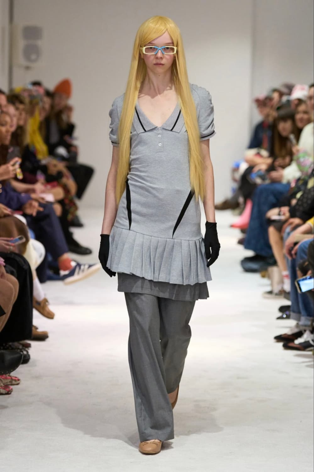 애슐리 윌리엄스 grey amelia dress 드레스 스커트 집업 상품이미지1