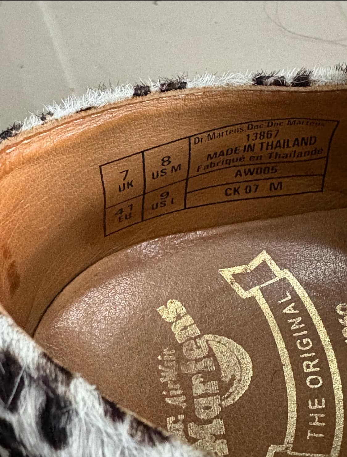 닥터마틴 레오파드 송치 UK7 260-265 상품이미지3
