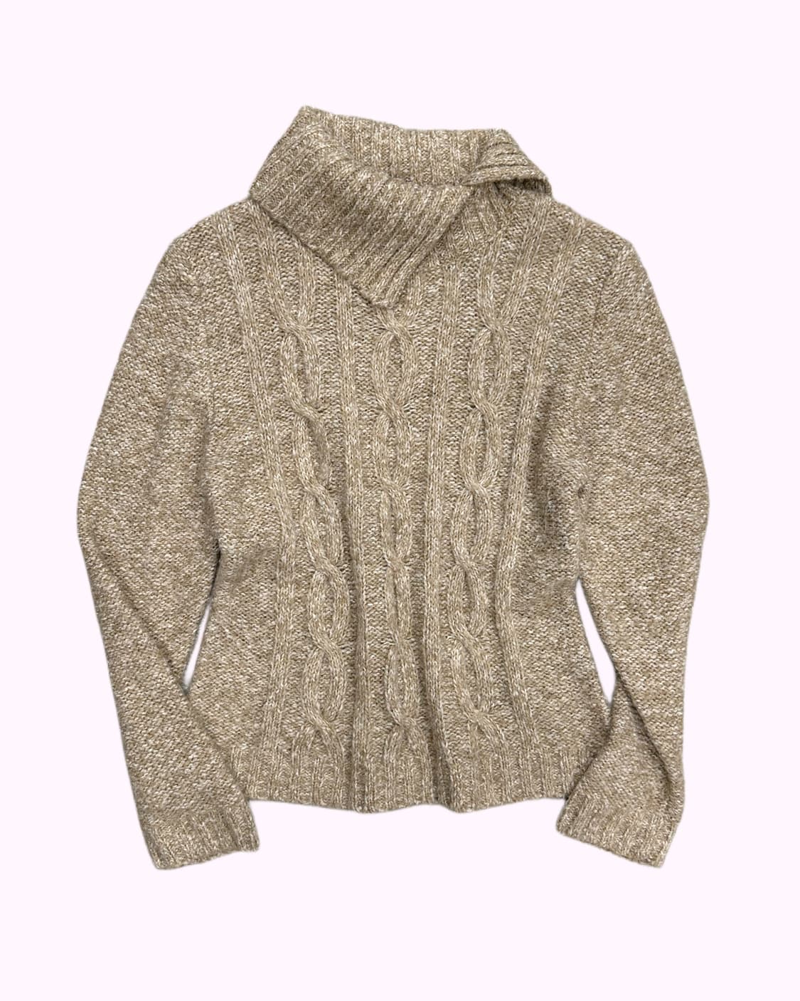 brown slit turtle-neck knit 상품이미지1