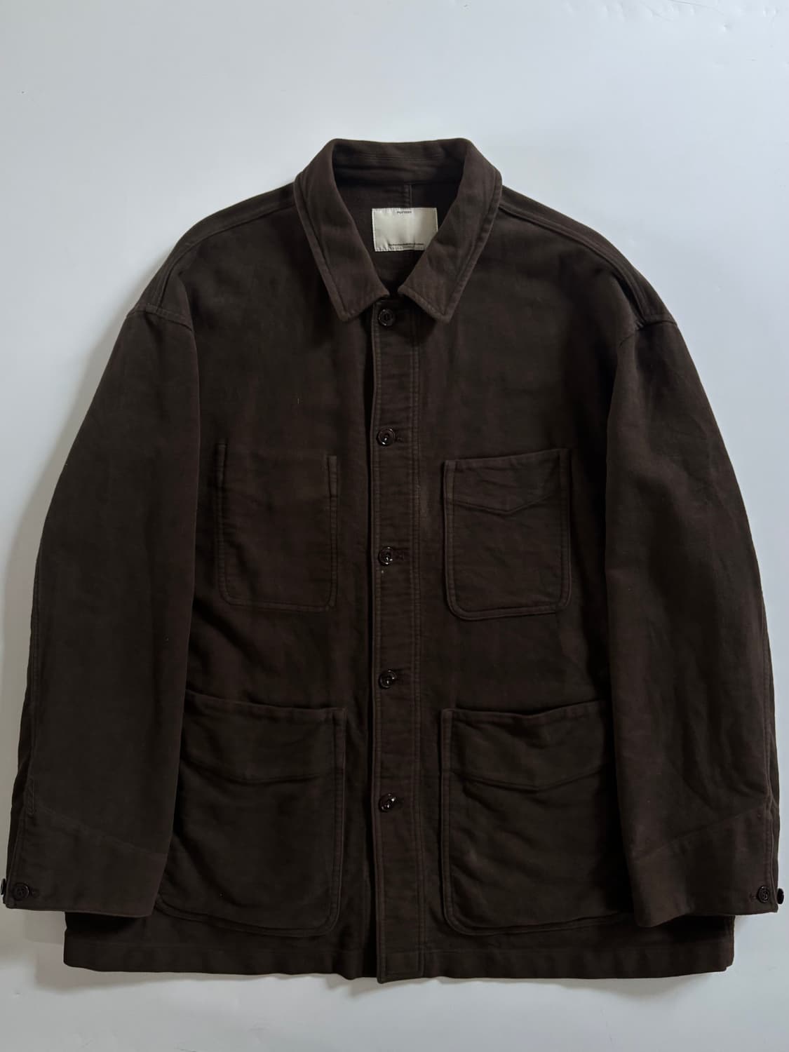 Pottery 포터리 브라운 코튼 셔츠 상품이미지3