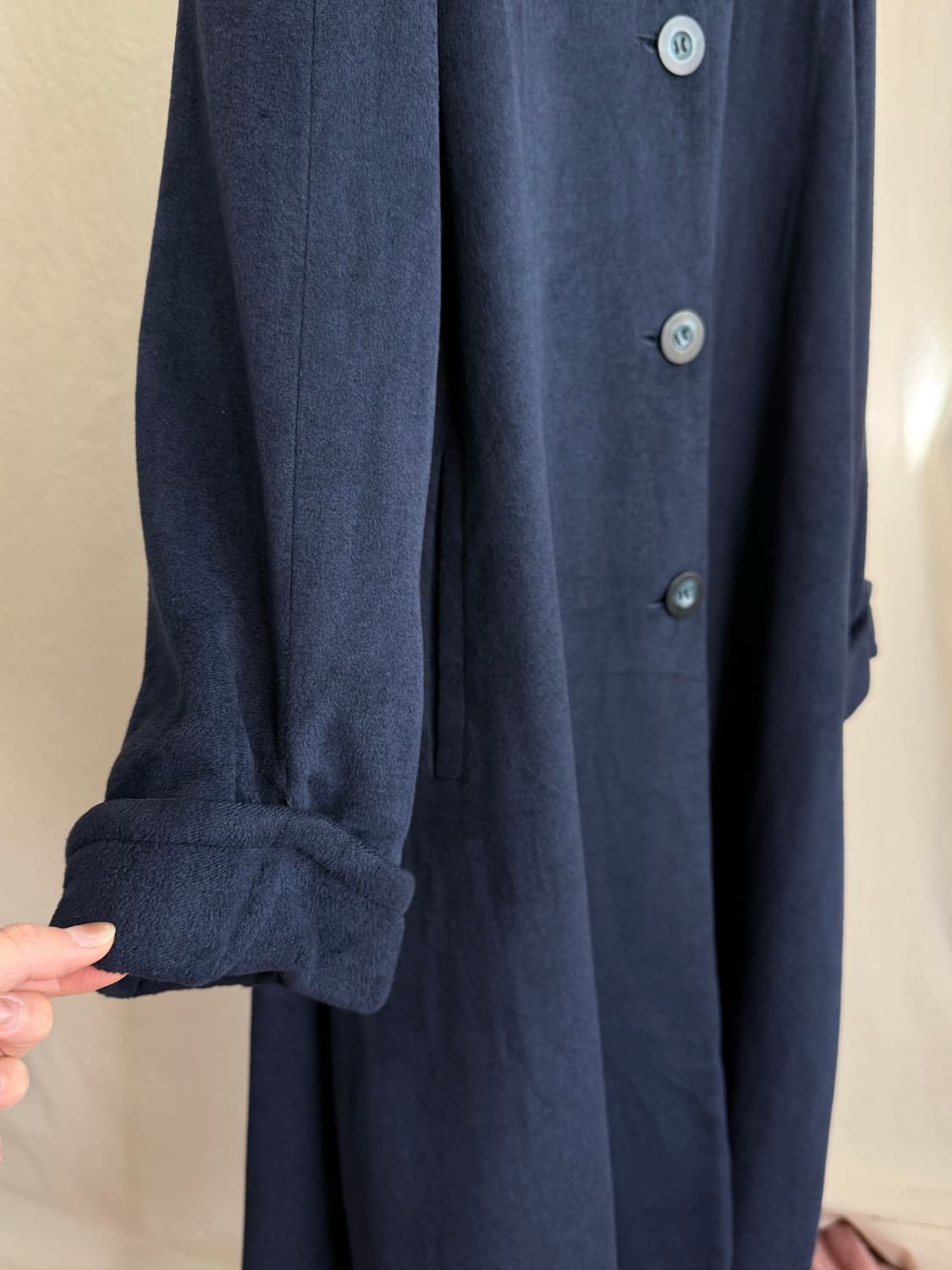 Deauville 실크 블렌드 후드 코트 상품이미지5