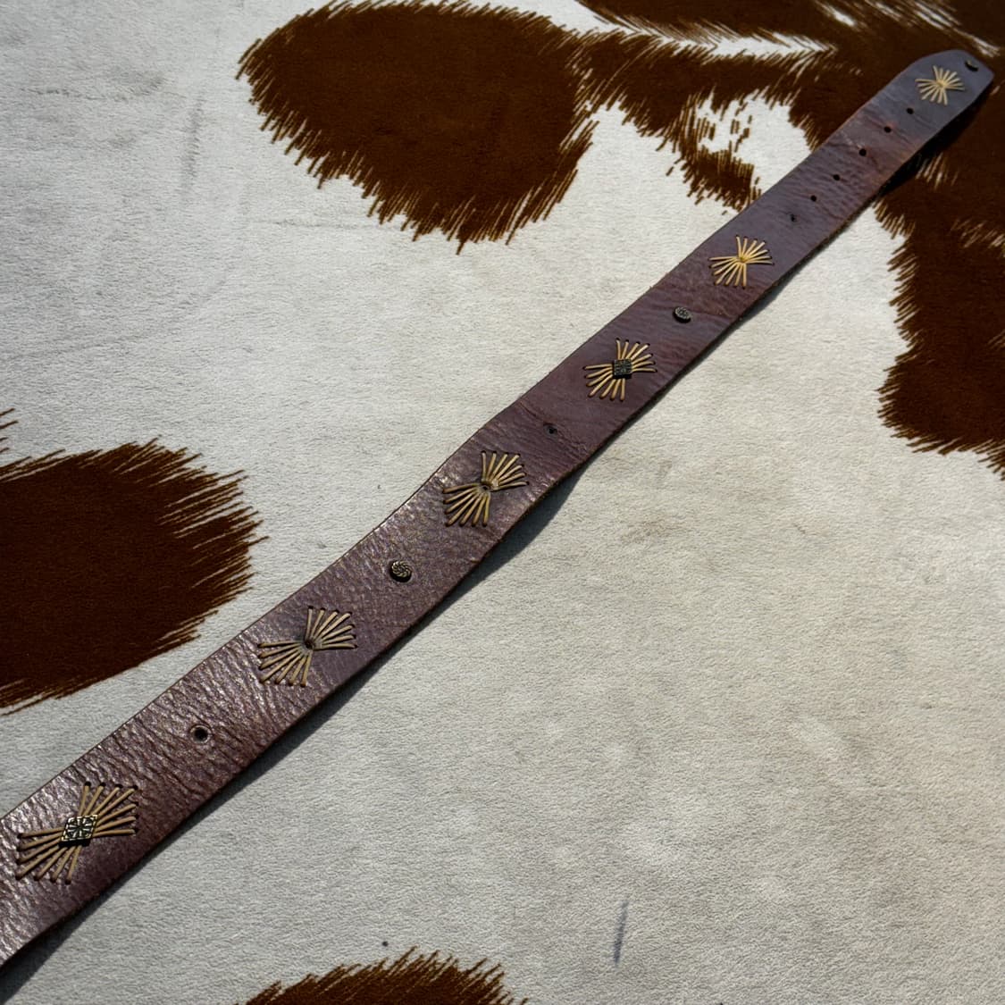 소가죽 웨스턴 벨트 브라운 (OS) 카우레더 상품이미지4