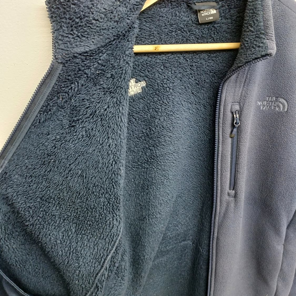 노스페이스 심플 네이비 후리스 집업 자켓 100 상품이미지3