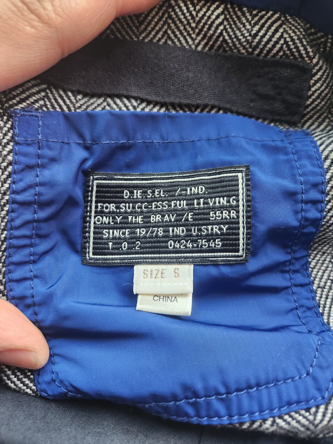 디젤 테프론 바람막이 점퍼 S 상품이미지3