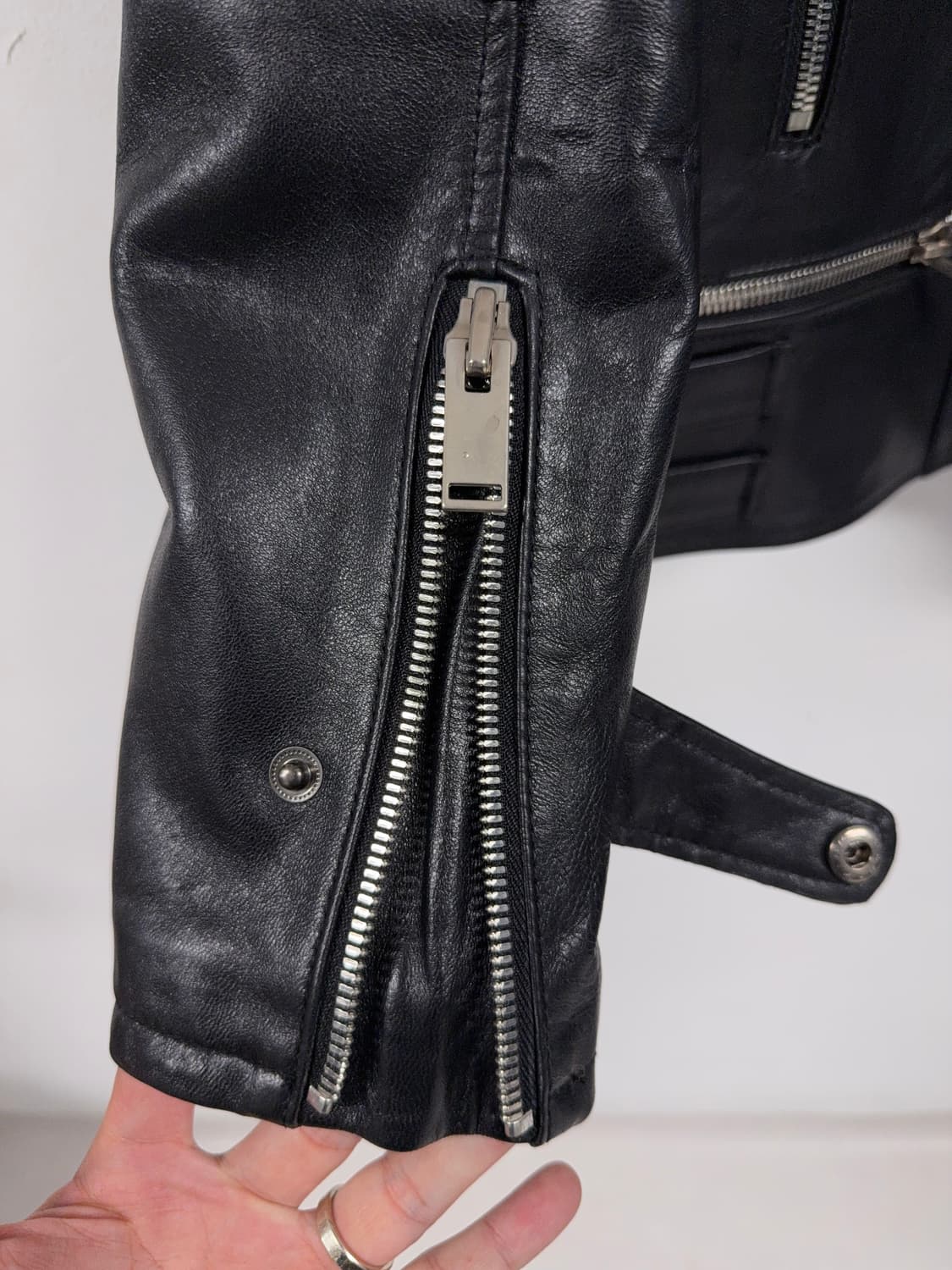 [N][105]뉴지 램스킨 라이더 자켓 상품이미지4