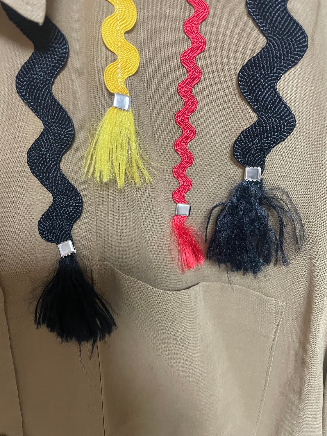 Toga 토가 비릴리스 웨스턴 태슬 장식 반팔 셔츠 46 상품이미지3