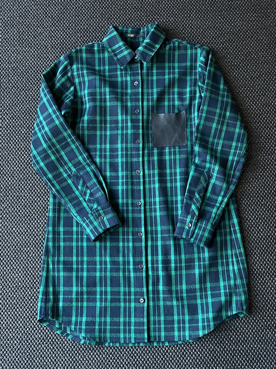 마쥬 그린 체크 원피스 상품이미지8