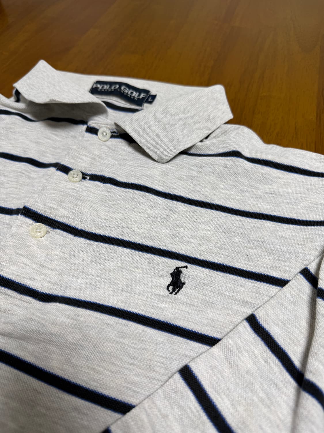 [100] 폴로 골프 스트라이프 긴팔 PK티 상품이미지2