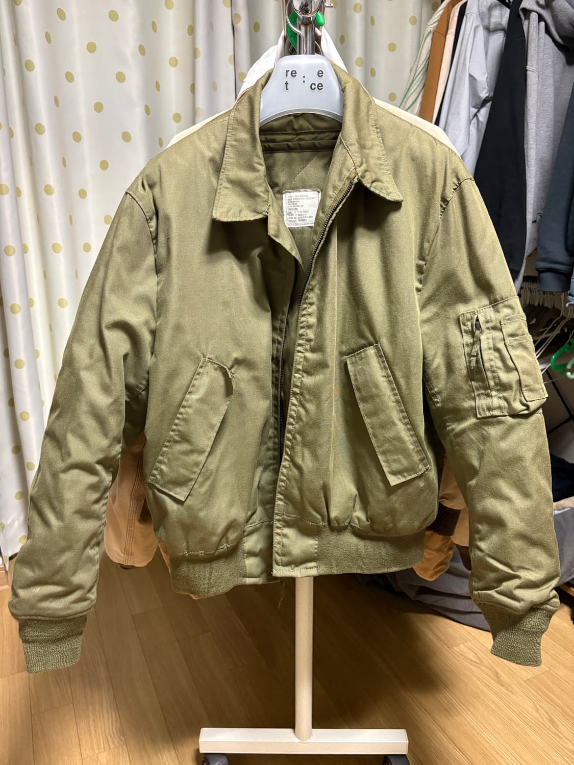 80s cvc 탱커 자켓 L-L 라지-롱 상품이미지1