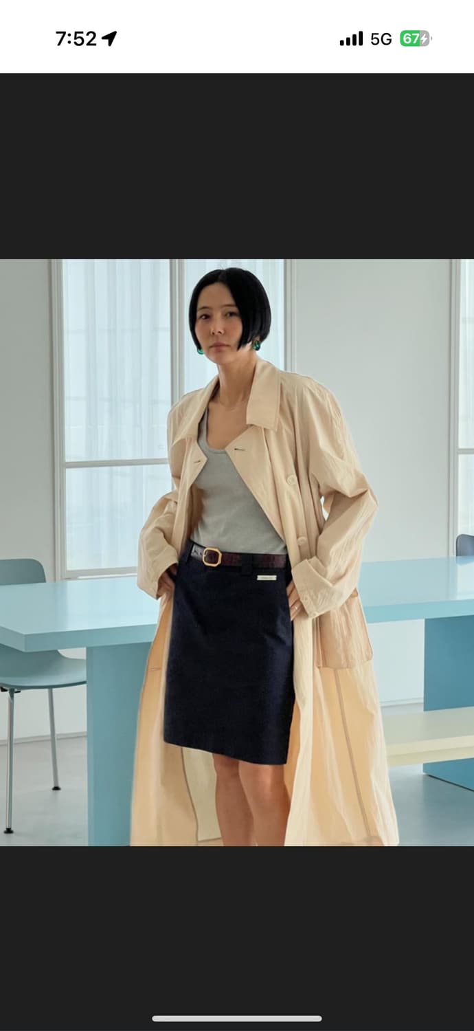 오버듀플레어 김나영트렌치 새상품 상품이미지1