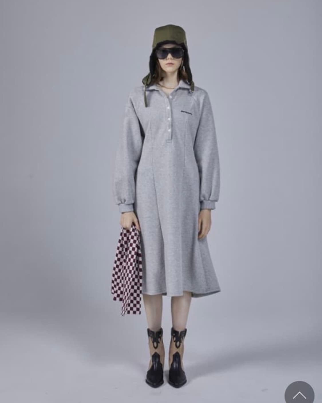 [Afterhomeparty] 애프터홈파티 기모 원피스 카라원피스 상품이미지1