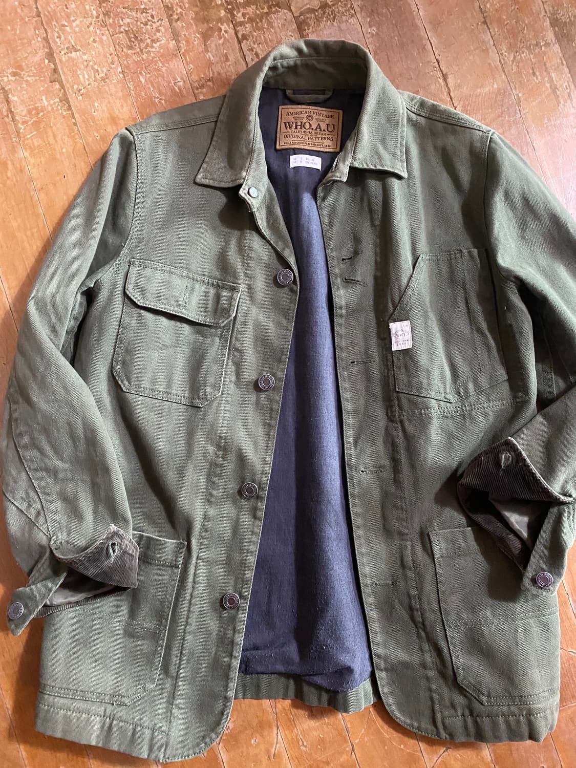 WHO.A.U 카키 워크웨어 자켓 M (100) 상품이미지1