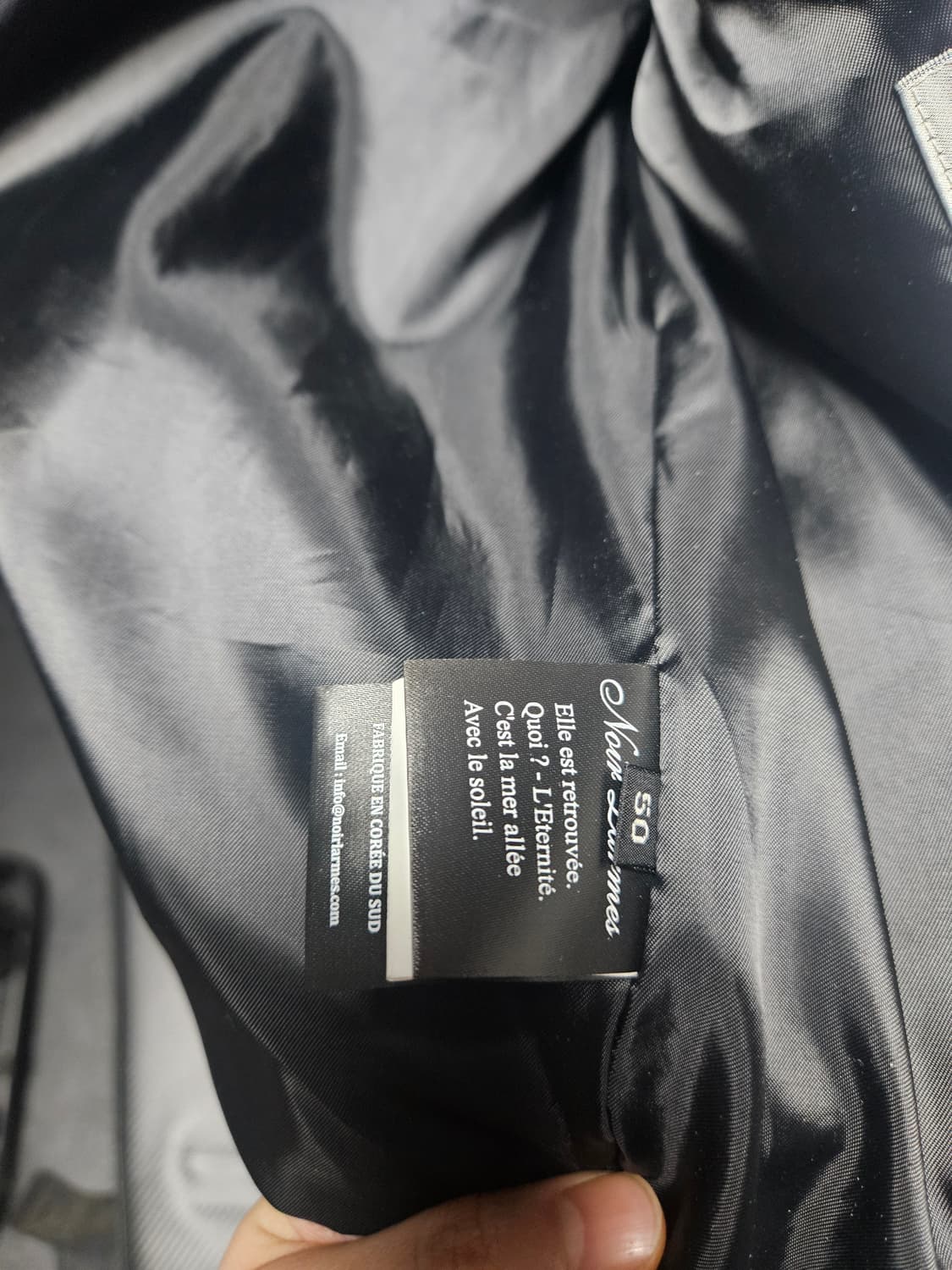 [50]느와르라르메스 jk#2 세미오버 가죽자켓 상품이미지2