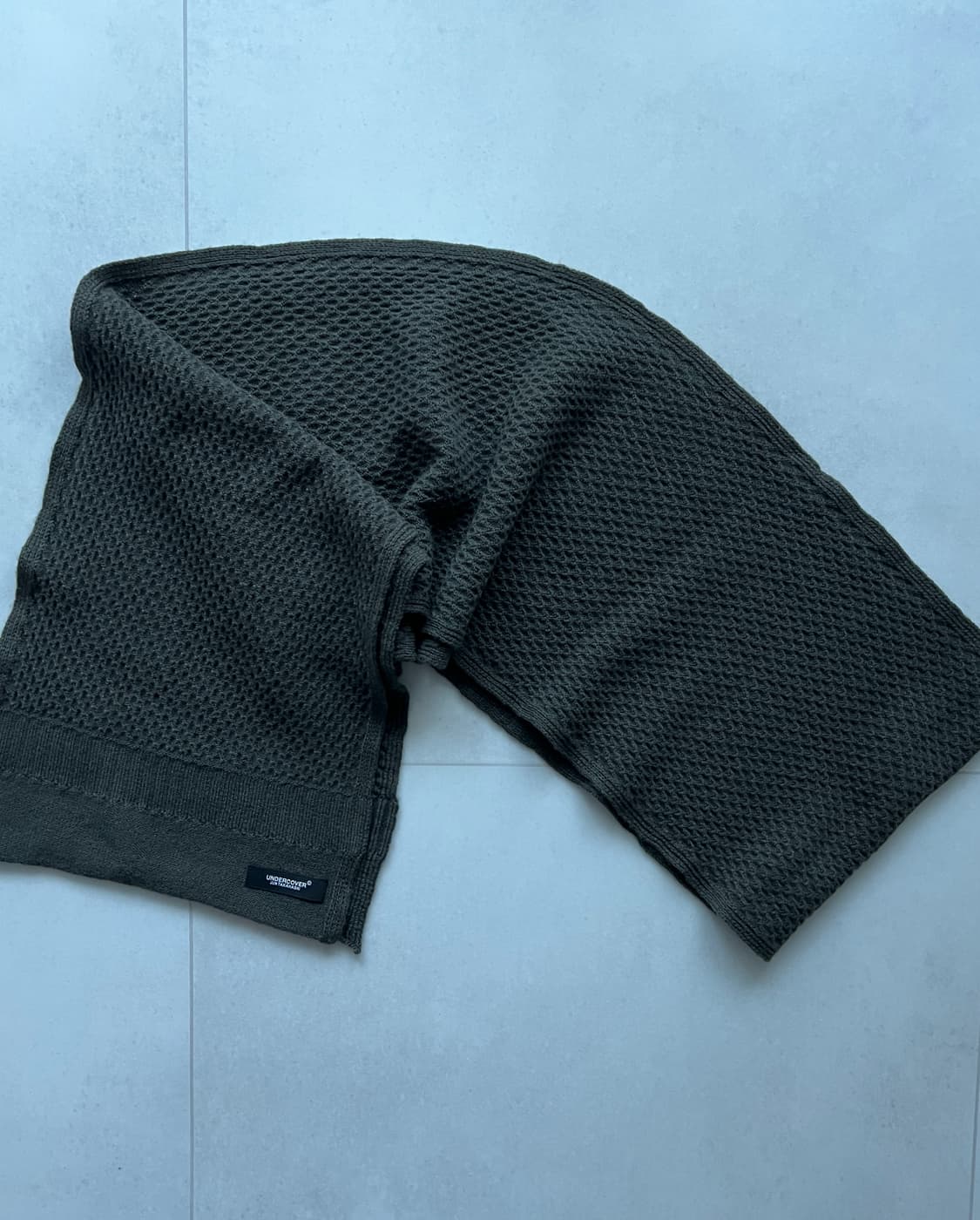 언더커버 카키 니트 머플러 상품이미지4