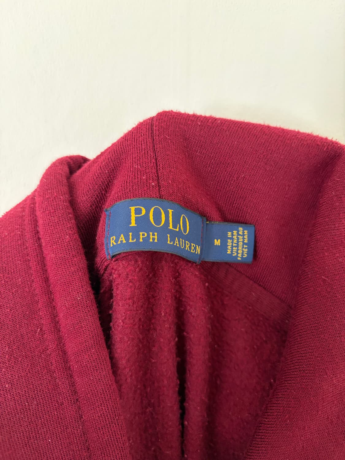 폴로 랄프로렌 버건디 후드 상품이미지3