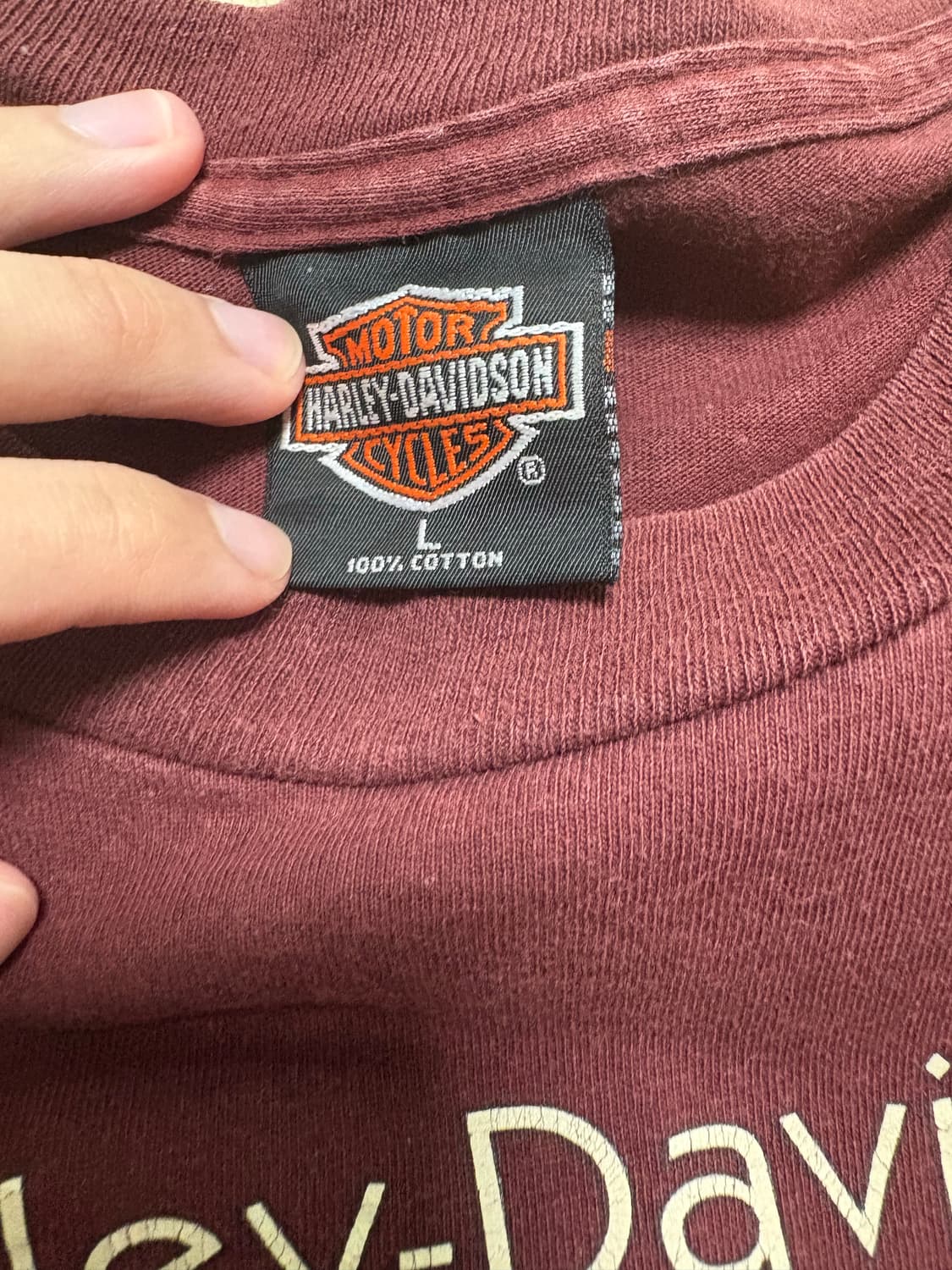 90s 할리데이비슨 티셔츠 L 미제 상품이미지2