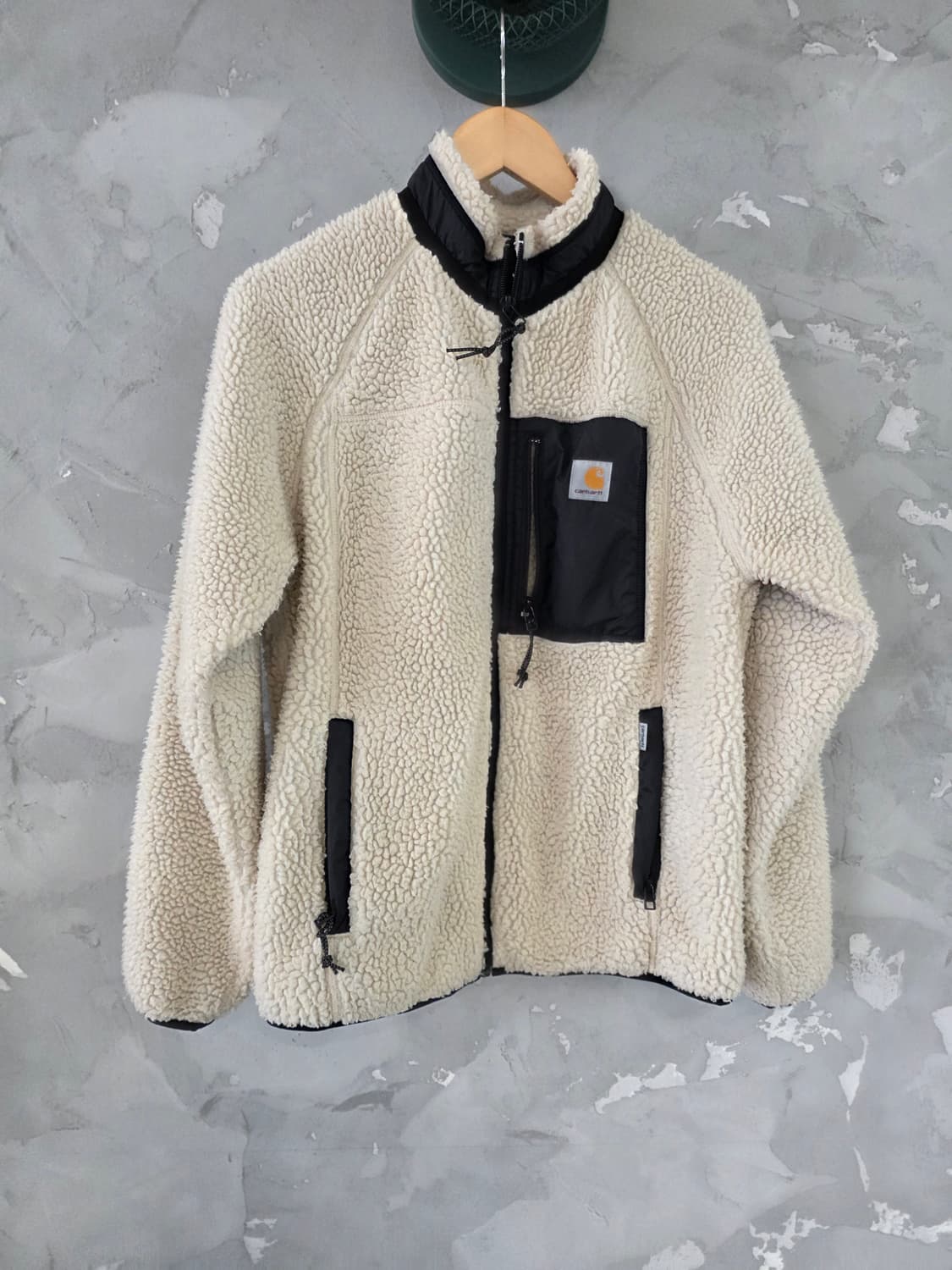 칼하트 WIP 프렌티스 플리스 자켓 아이보리 색상 S 상품이미지1