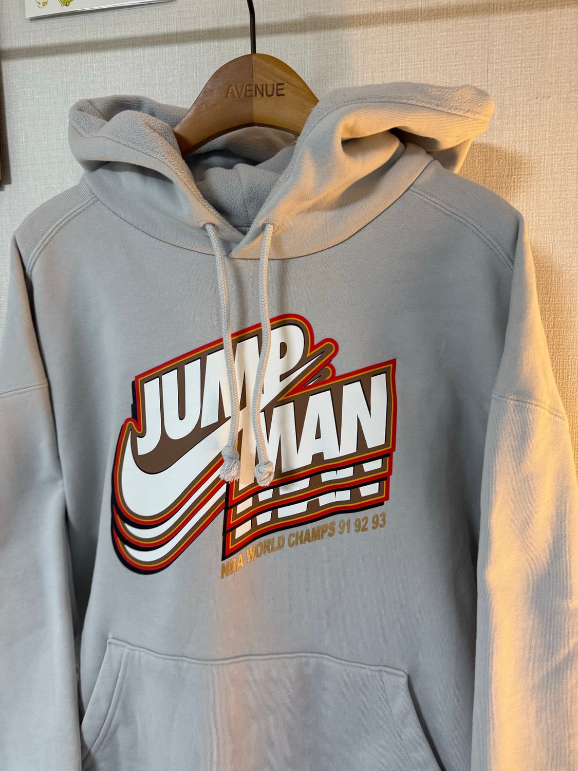 [XXL]나이키 조던 점프맨 후드티 라이트그레이 상품이미지2