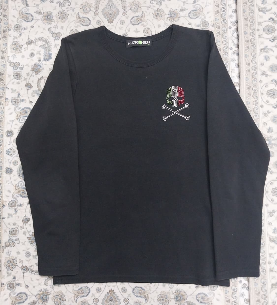 하이드로겐 블랙 해골 긴팔티 M 상품이미지1