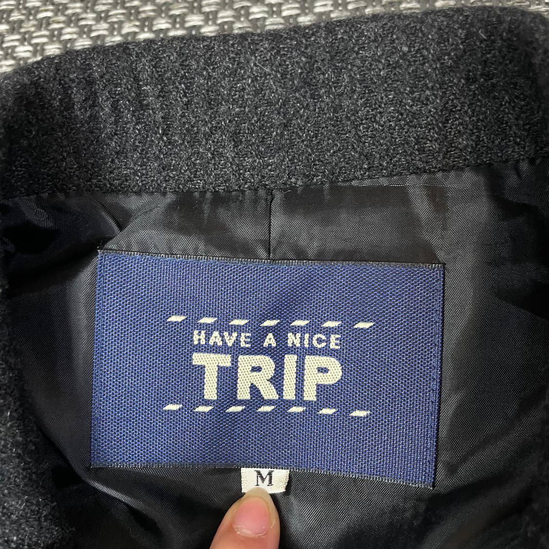 JPN 딥차콜 스트라이프 코듀로이 더블 코트 M 상품이미지4