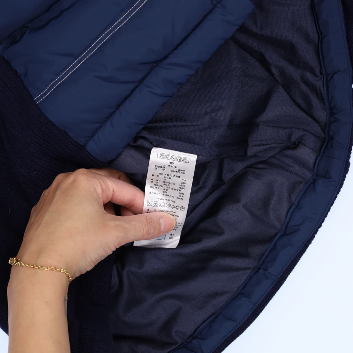 [100] 헨리코튼 골프 덕다운 방풍 니트집업 1212H1 상품이미지5